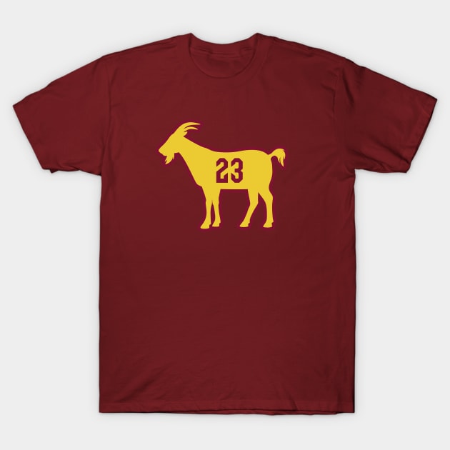 CLE GOAT - 23 - Wine T-Shirt by KFig21